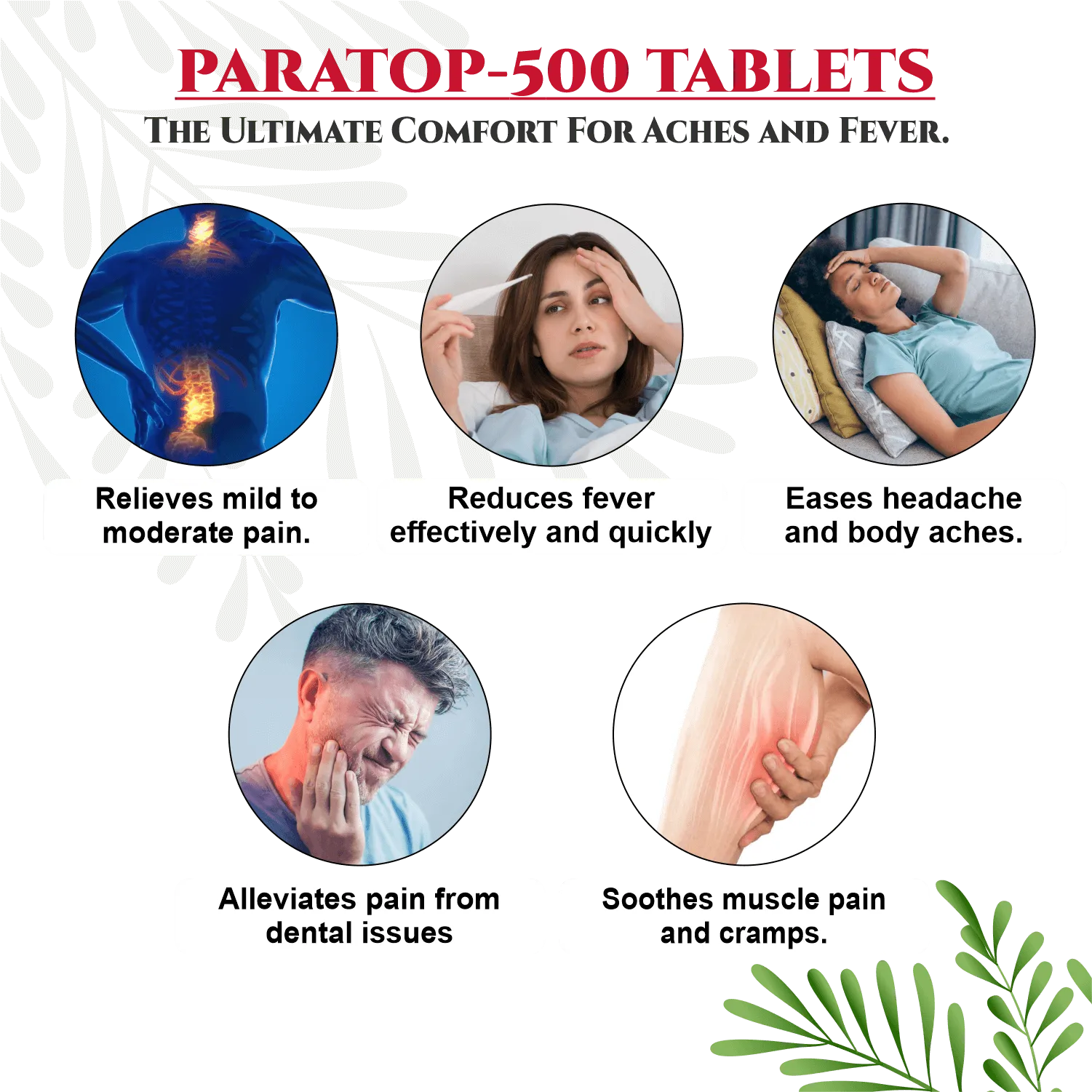 Paratabs Paratop 500 Tablets – Effective Paracetamol Tablets for Fever & Pain ...